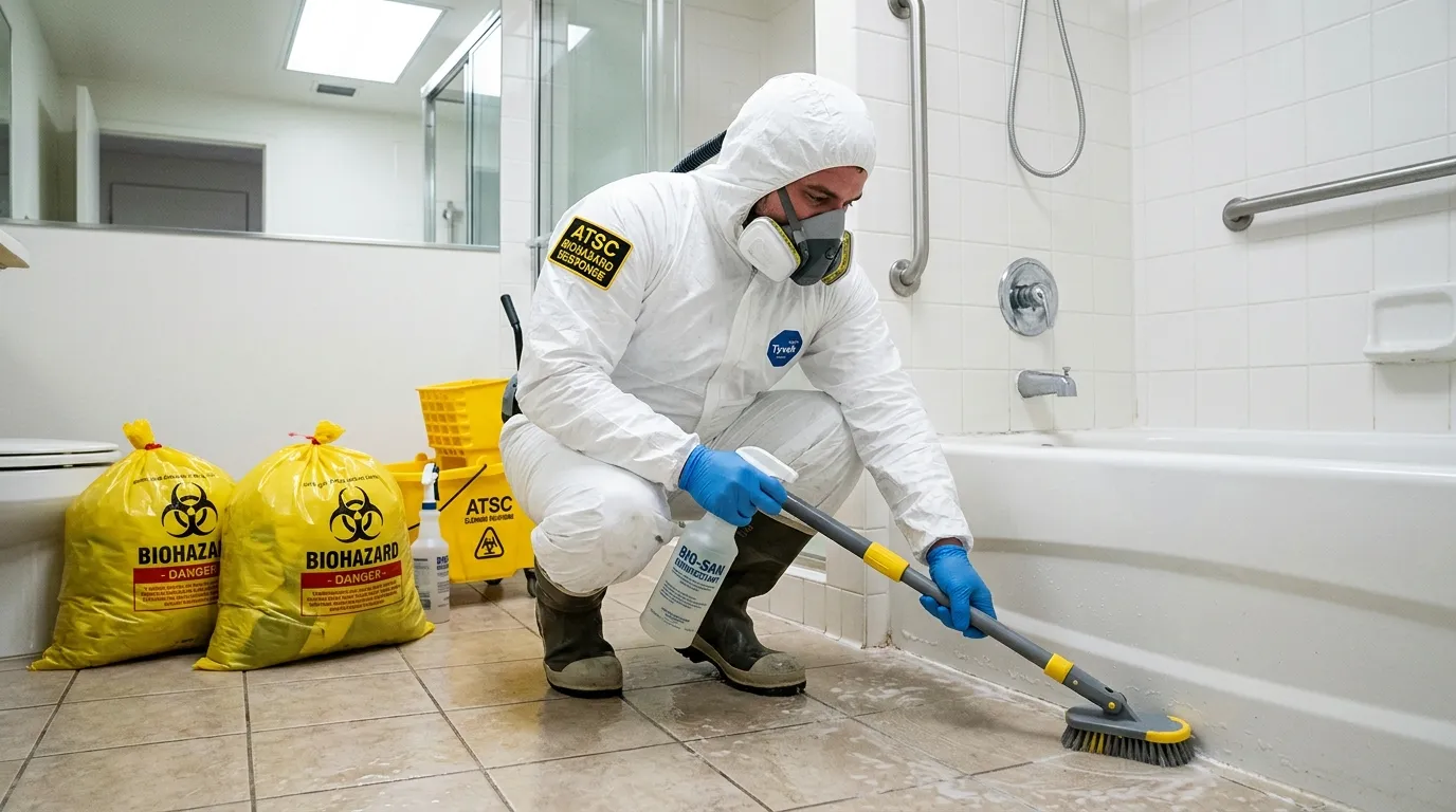 Decontamination equipment deployed for Blood Cleanup in Morton